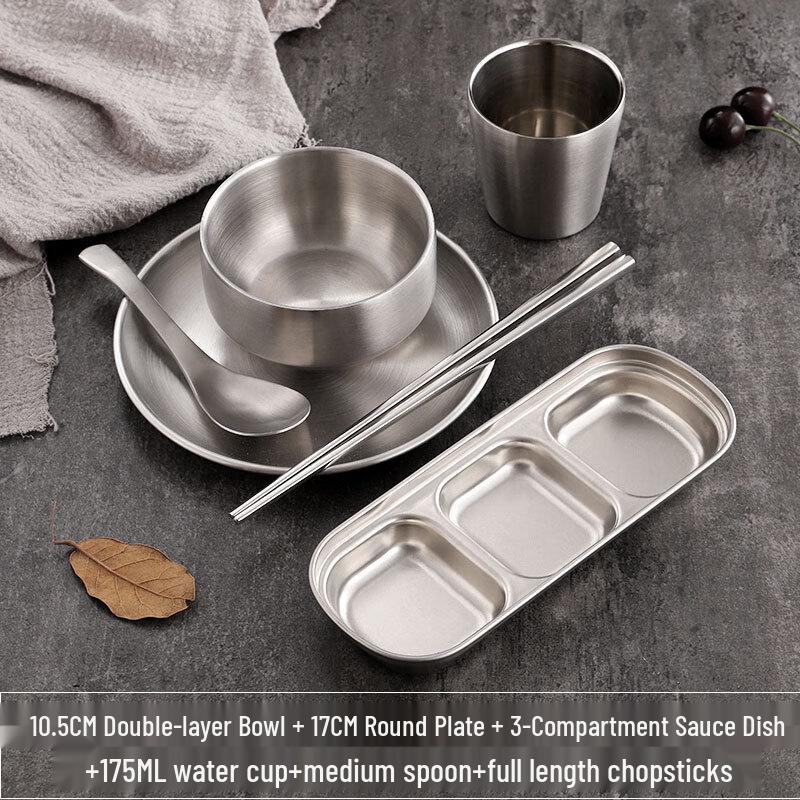 ZISIZ Korean BBQ Electroplated Tableware Set