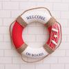 1Pcs 30Cm Exquisite Lifebuoy Hanging Decoration Metal Door Sign for Cafe Bar Shop Wall Decor Festive Entrance Ornament