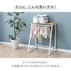 Tansu Gen Slacks 60cm Single Holds 15 with Pants Hanger 84300015 Hanger, Wide, Unit, Hangers, Non-Slip, Casters, Storage, Stone-Eye Finish, Compact,