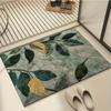 Visual Three-dimensional Green Plant Floor Mat Bathroom Kitchen Anti Slip  Absorbent Floor Mat Entrance Door Carpet