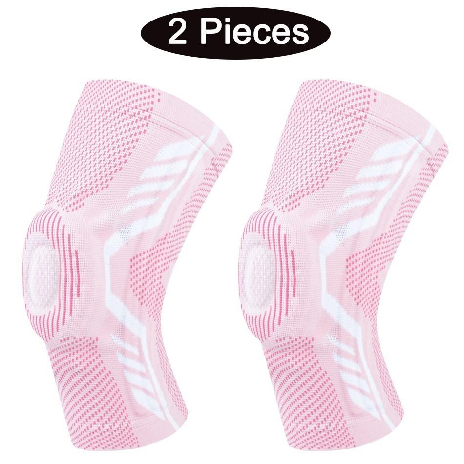 

2 шт., баскетбольные наколенники с силиконовой подкладкой, подтяжка надколенника, наколенник для поддержки суставов, защита для фитнеса, компрессионный рукав XXL