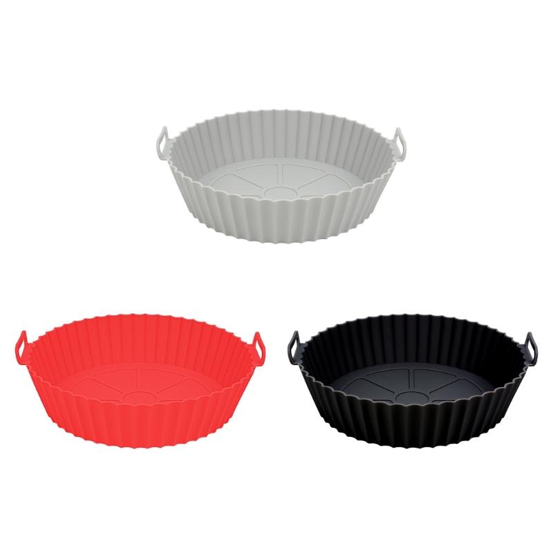 3Pcs Air Fryer Silicone Liners Reusable Air Fryer Silicone Pots