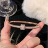 Starry Sky Silver Titanium Steel Bracelet for Women - High-End, Versatile, Full Diamond, Non-Fading Fashion Accessory