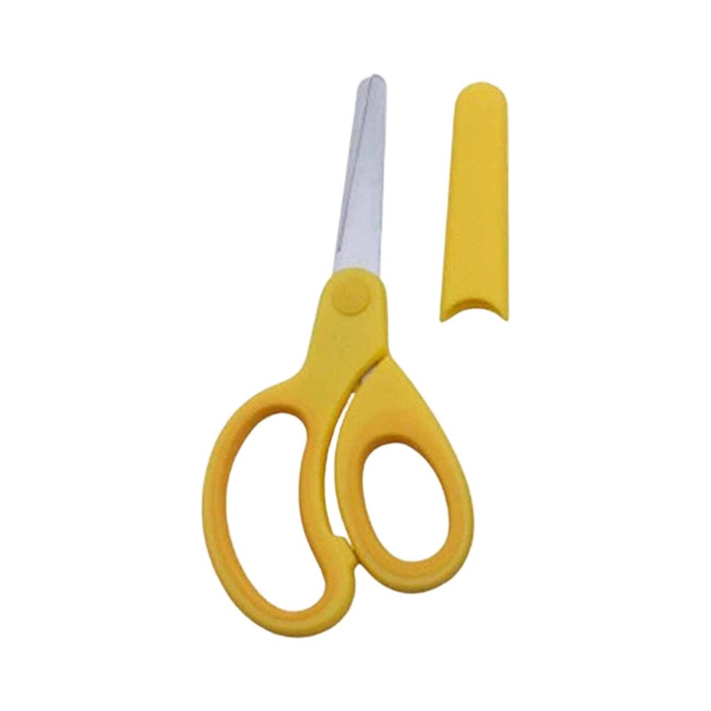 Left-Handed Student Scissors – Stainless Kids Scissors with Round, Handcrafted Sleeve, Small Scissors