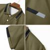 Men's Short Sleeve Polo Shirt Classic Fit Button Down Collar Pocket Design Casual Lightweight Breathable Top for Daily Wear