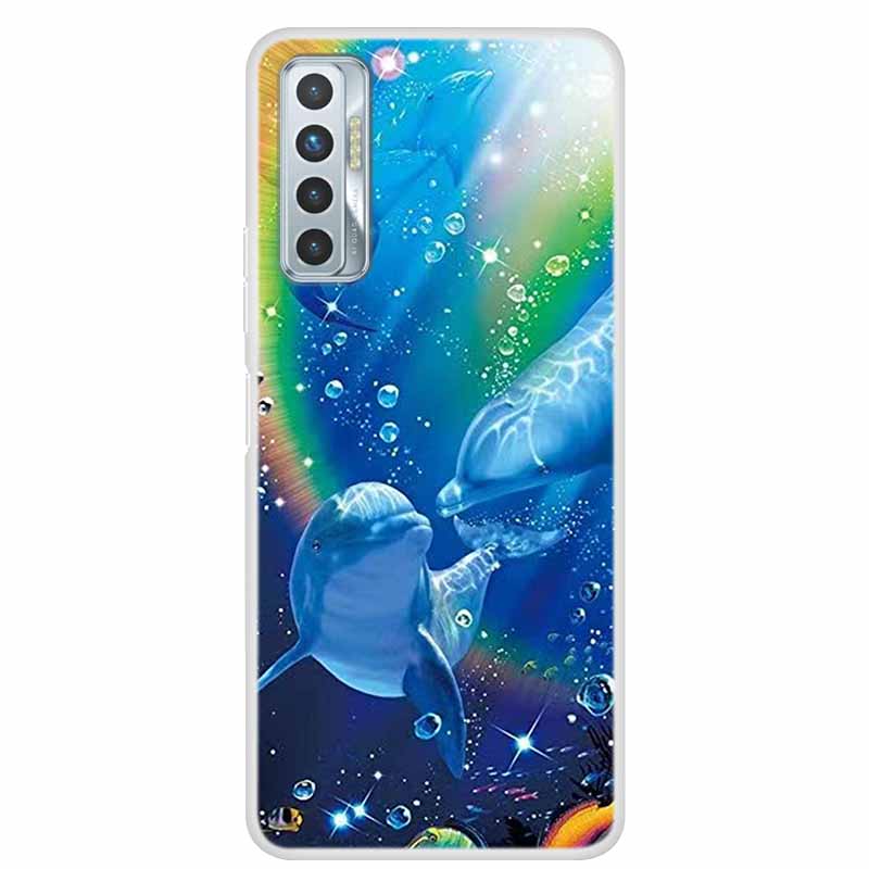 For Tecno Camon 17P Case Luxury Silicone TPU Soft Cover Phone Case For Tecno Camon 17 CG7 CG6 1 7 Coque Shockproof Cartoon Funda