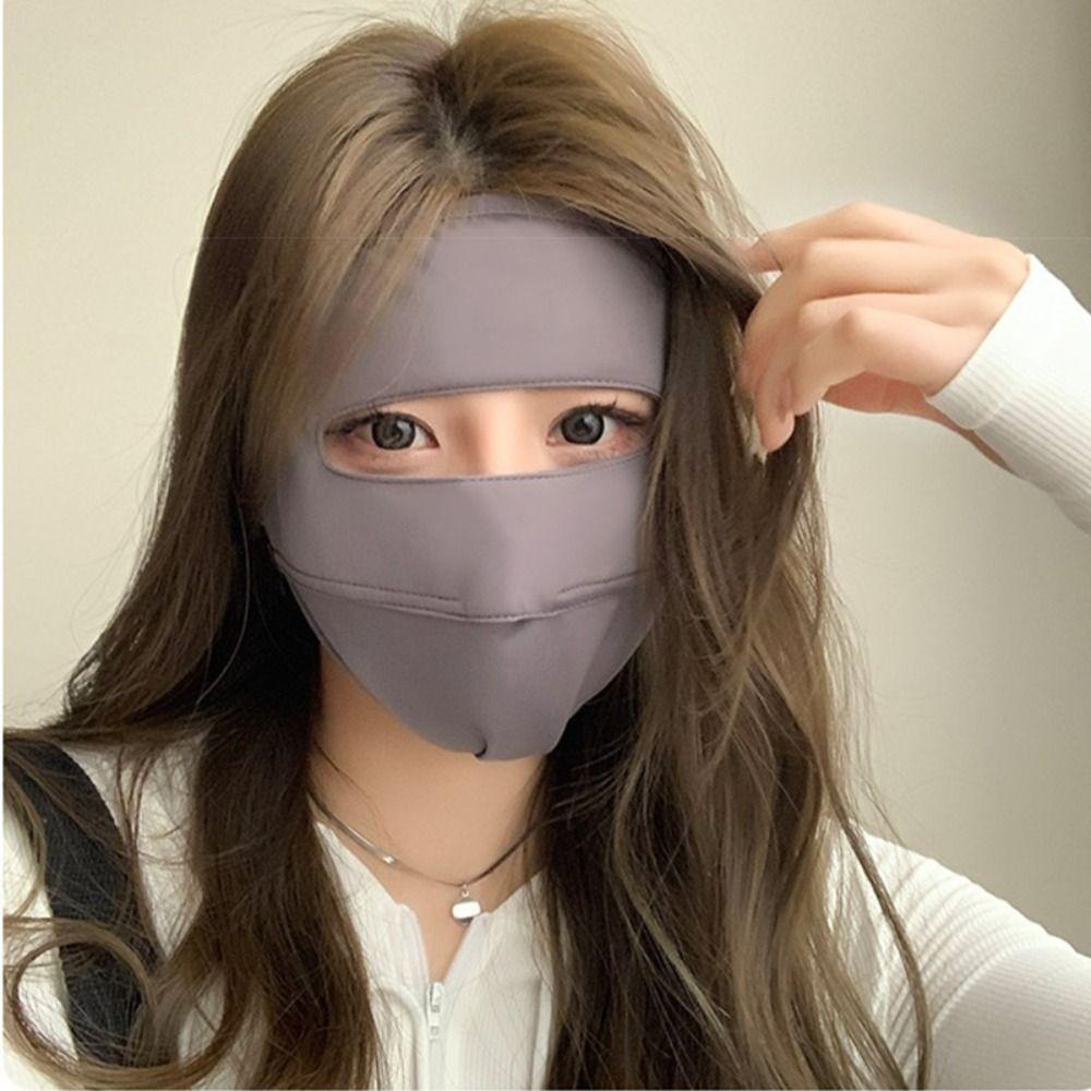 Summer Face Cover Face Mask Face Gini Mask Thin Ice Silk Mask  Cycling