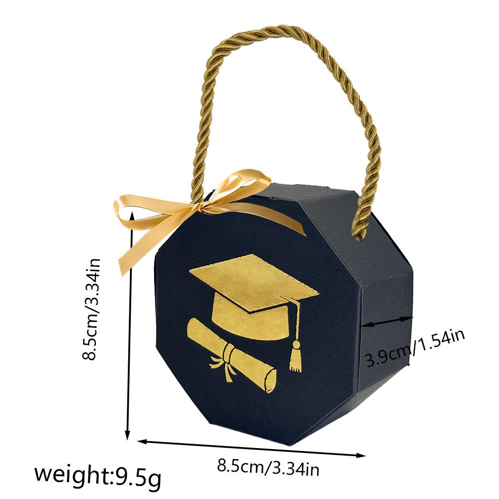 European-Style Graduation Cap Candy Box: Celebration Gift Packaging for Parties