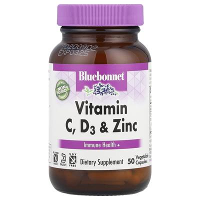 Vitamin C, D3 & Zinc, 50 Veggie Capsules