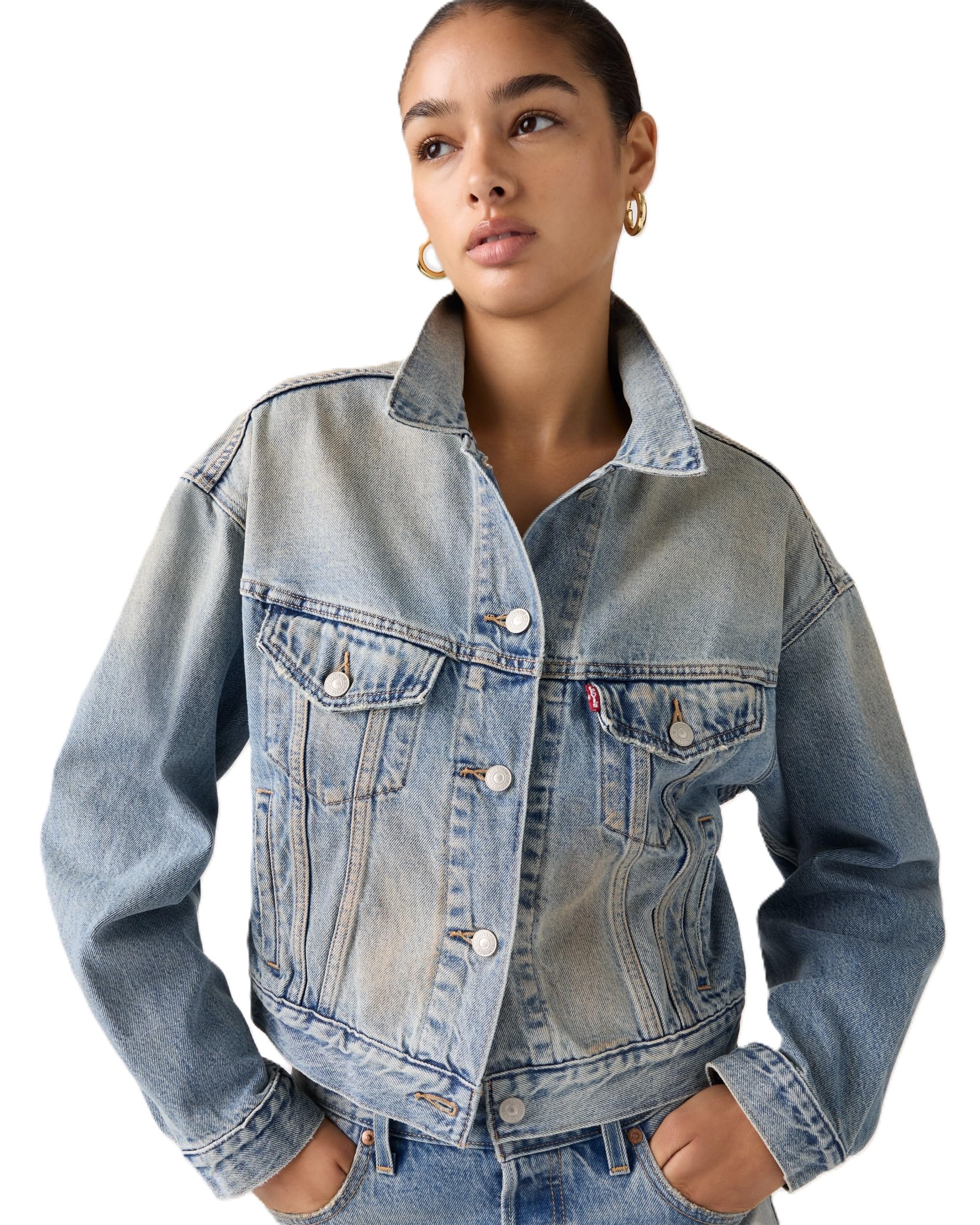 Levi s Denim Jacket 90S Cropped Trucker Jacket Women s A9155-0022 US S