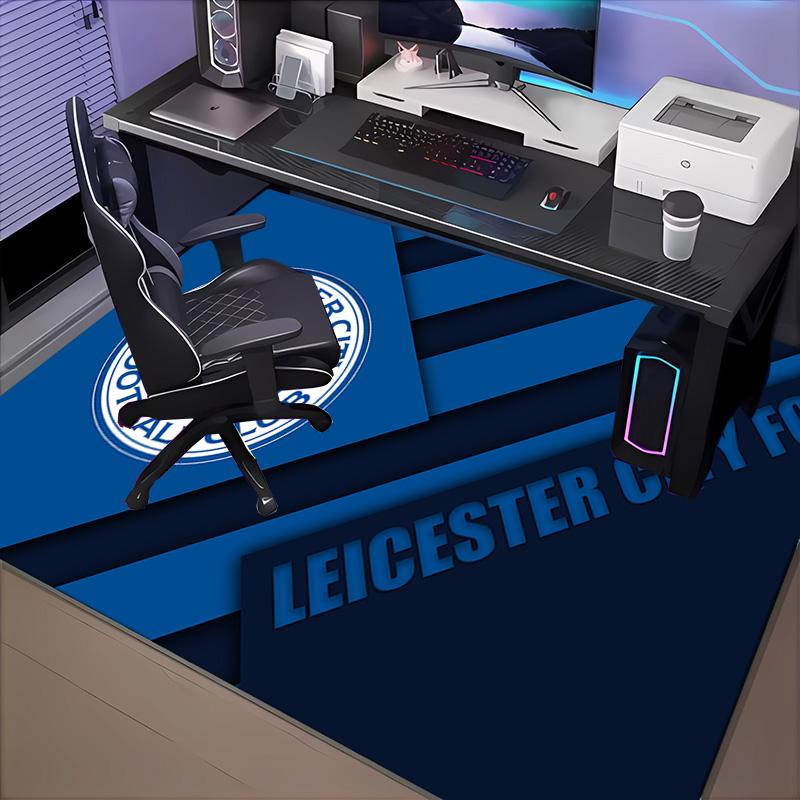 1PC Leicester Football Club Crest Floor Mat for Living Room, Game Rooms, Office, Bedroom, Office Floor Mat Playful Design, Christmas fan gifts
