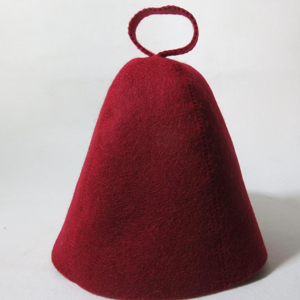 Vibrant Wool Sauna Hat: Heat Insulation & Water Absorption for Drying Hair
