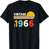 Vintage 1966 Nostalgia TShirt High Quality Cotton Crewneck Printed Tshirt Tops Allmatch Casual Style Regular Short Sleeve