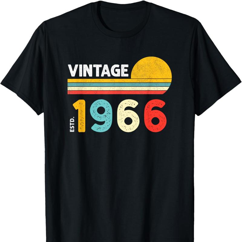 Vintage Nostalgia TShirt High Quality Cotton Crewneck Printed Tshirt Tops Allmatch Casual Style Regular Short Sleeve
