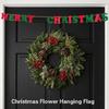 Functional Christmas Garlands Banners Seasonal Santa Letter Patterned Christmas Bunting for Home and Office Decoration