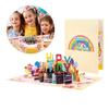 Elegant 3D Popup Birthday Greeting Card with Rainbow Theme Colorful Design Perfect Gift for Women Men and Children