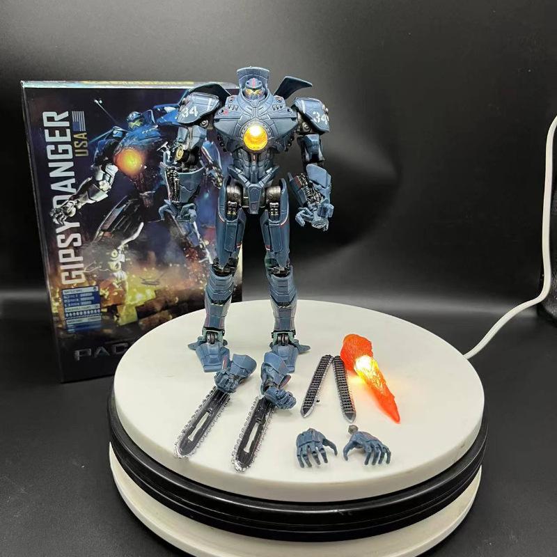 Pacific Rim Gipsy Avenger 2nd Gen Light Mecha Ultra Articulated Action Figure LED Glowing Robot Desktop Ornament Movie Collectib