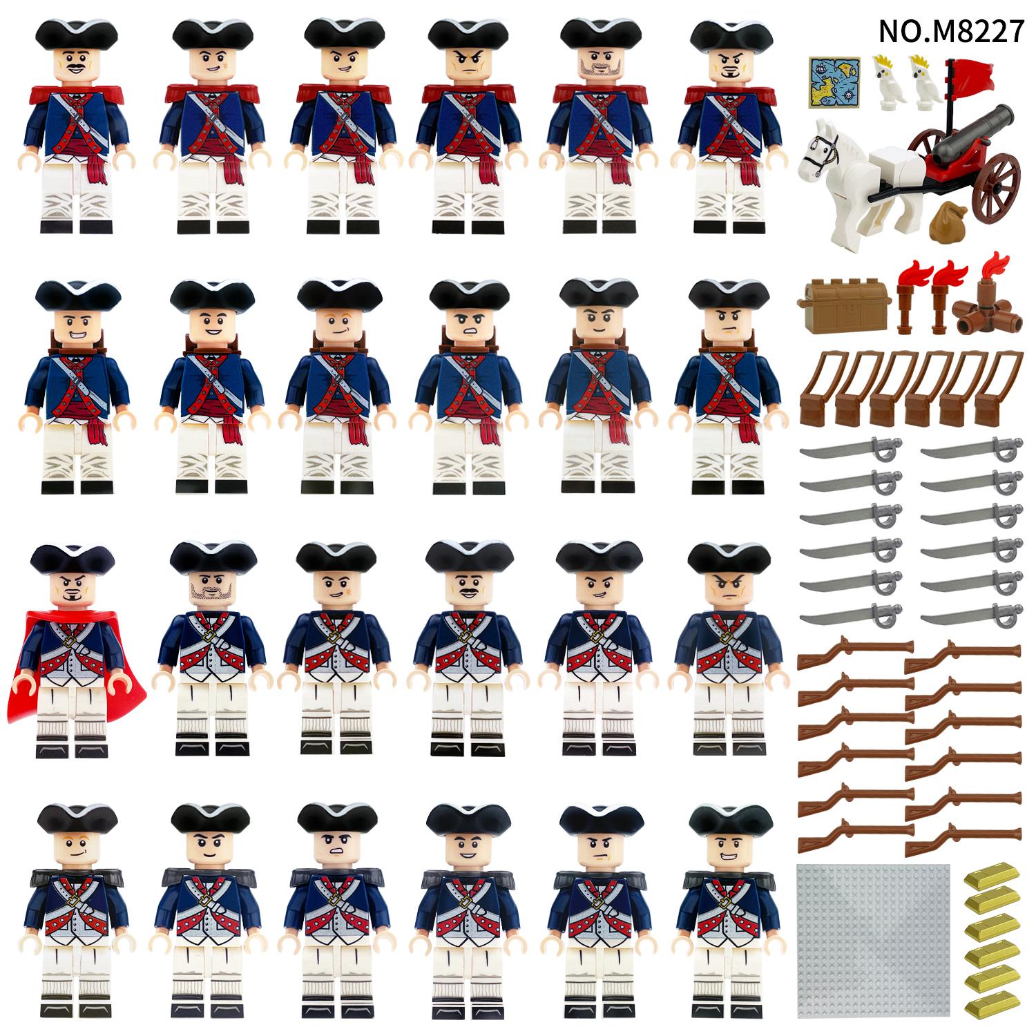 Серия «Войны Наполеона» Минифигурка Солдата Королевского Военно-Морского Флота Европы Строительные Блоки