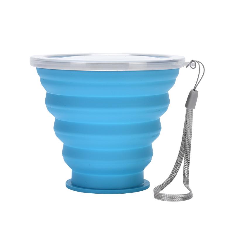 Silicone Foldable Cup with Hook: Versatile Water Cup with Lid