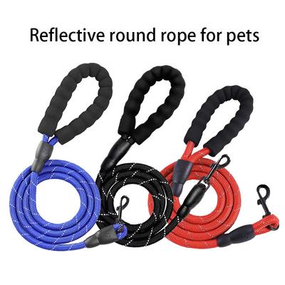 Plus lange 150/180/200/300 cm Nylon reflektierende Hundeleine, Haustier-Trainingsseil, Laufen, Bergsteigen, Hundeleine, Hundeleine
