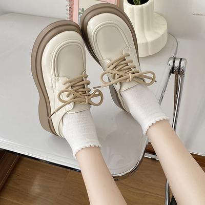 Schnür-Lolita-Schuhe Mary Janes Damenschuhe Schuluniform Jk Studentenschuhe Damen Mädchen Runde Zehen Lolita Vintage Oxford 2024