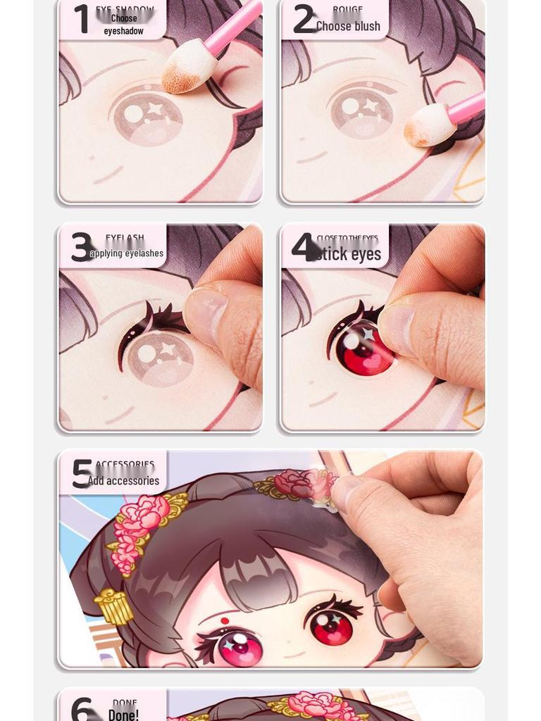 Princess Makeup Bag & DIY Book - Immersive Toy Stickers for Kids, Perfect Birthday Gift for Girls