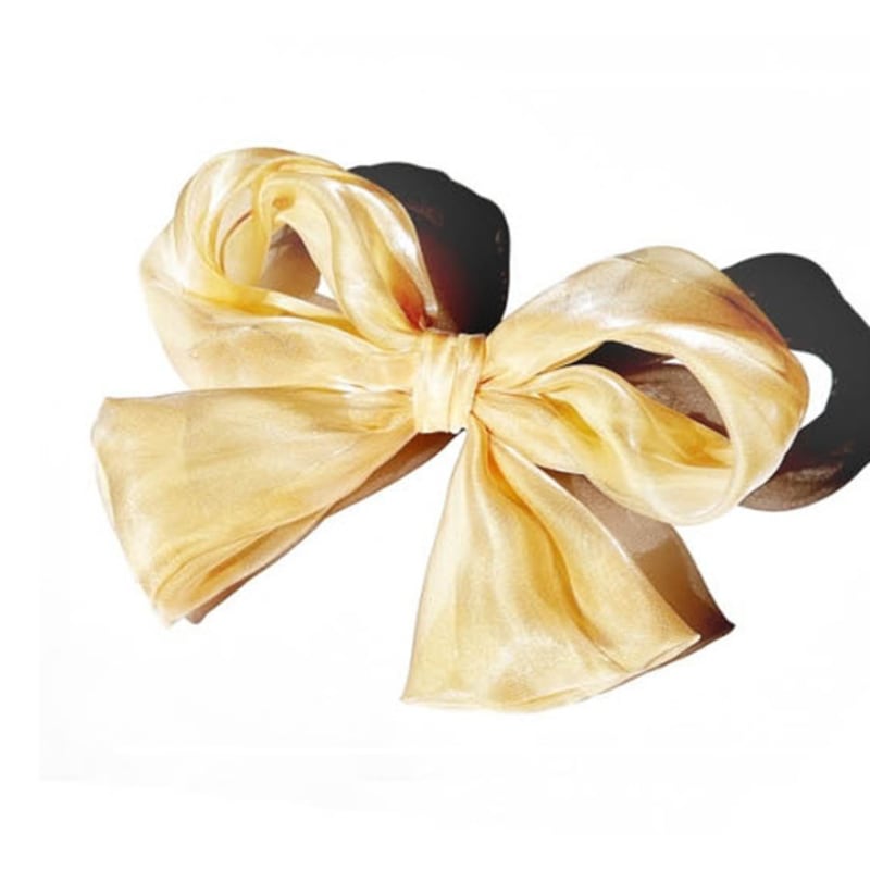 RACOHA SHARR BIG RIBBON Hairpin Chiffon Big Ribbon Hairpin