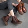 GKTINOO 2025 Genuine Leather Boots for Women Autumn Winter Shoes Thick Sole Cow Leather Women Ankle Boots Brand Ladies Footwear