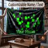 Neon Colorful Theme Throw Blanket Custom Name Text Personalized Blanket Soft Cozy Blanket for Home Sofa Bed