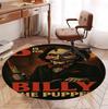 Bride of Chucky Pattern Round Rug, Indoor/Outdoor Mat, for Picnic, Gameroom, Bedroom, Office, Living Room, Home Decor Carpet, Birthday Gift
