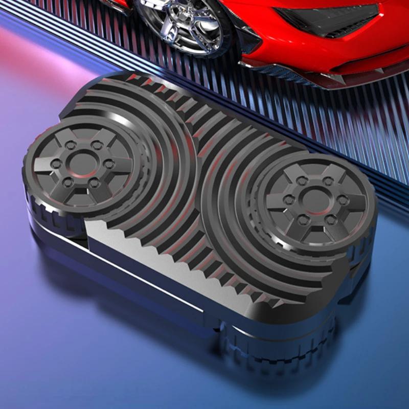Wheels Rolling Unlimited Pushing Card New Metal Fidget Toy Edc Pressure Relief Play Cool Relaxing Anti Anxiety Small Exquisite