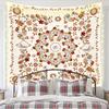 Premium Crowned Skull Medieval Tapestry Red Black Gothic Dark Tapestry for Bedroom Living Room Halloween Home Wall Decor