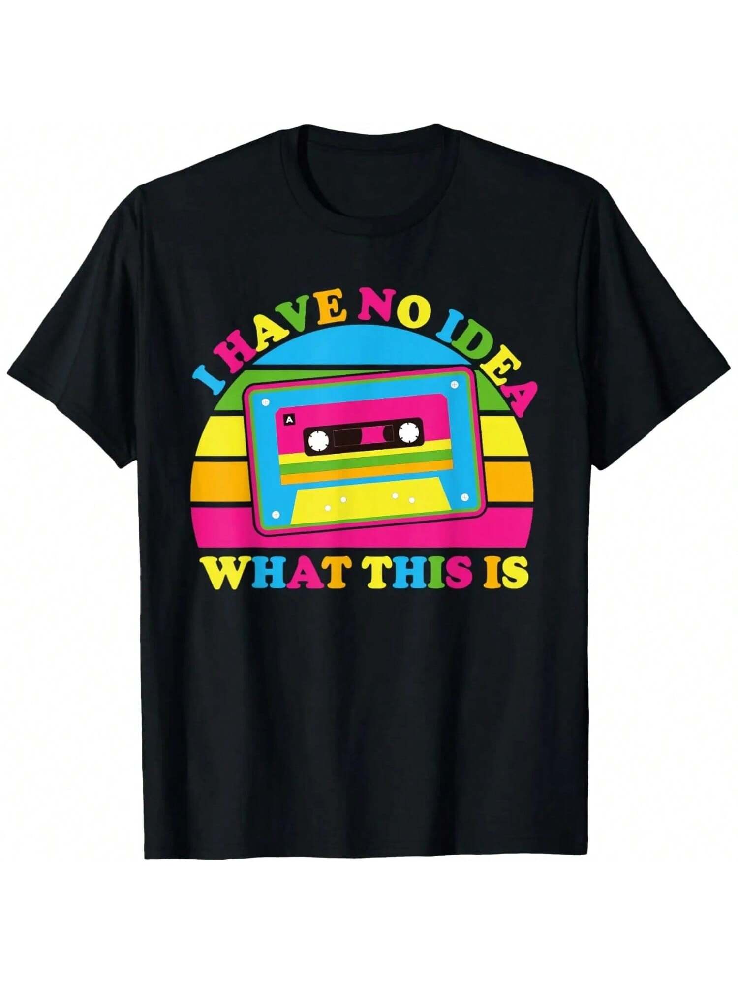 I Have No Idea What This Is Retro Sunset 70s 80s 90s T-Shirt S