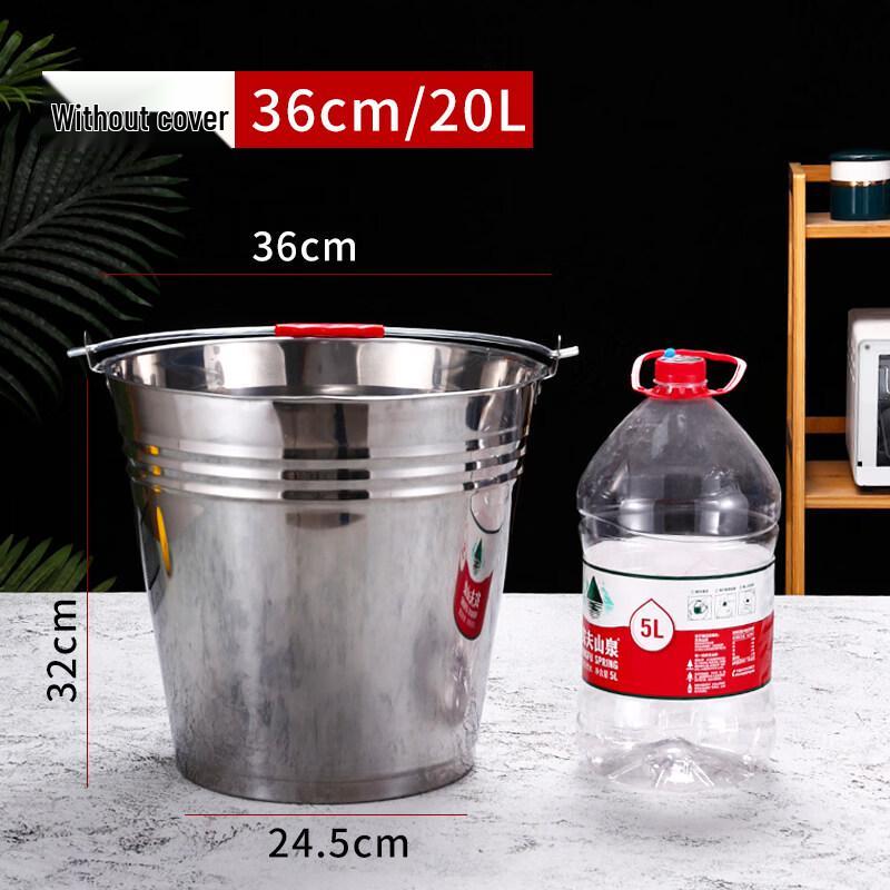 ZISIZ Stainless Steel Portable Ice Bucket