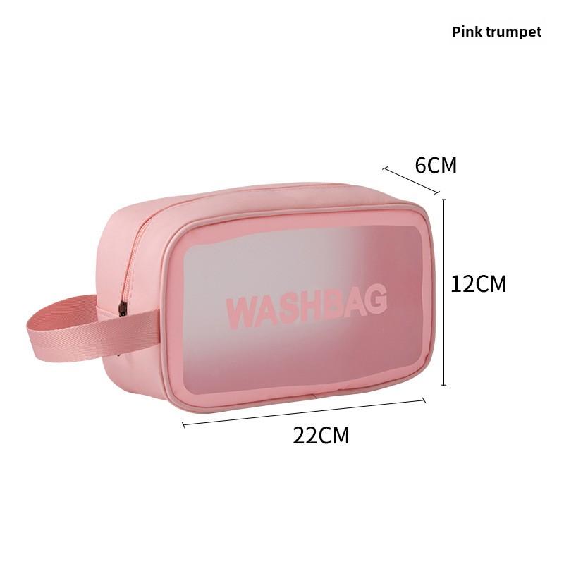 Geantă cosmetică impermeabilă din PU Geantă de toaletă transparentă portabilă de mare capacitate Geantă de depozitare cosmetică mată de călătorie Geantă de înot
