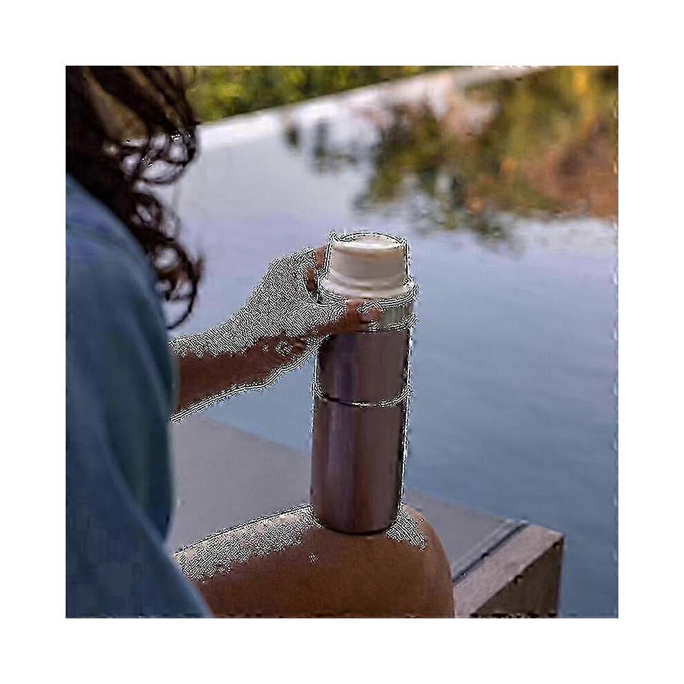 Tazza da viaggio classica con azione a grilletto da 510 ml per bevande calde e fredde, tazza da caffè portatile per l'uso in movimento - Modello HK613