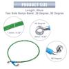 uxcell AN3 M10 Car Hydraulic Brake Line Hose Fitting 28° 90° Stainless Steel