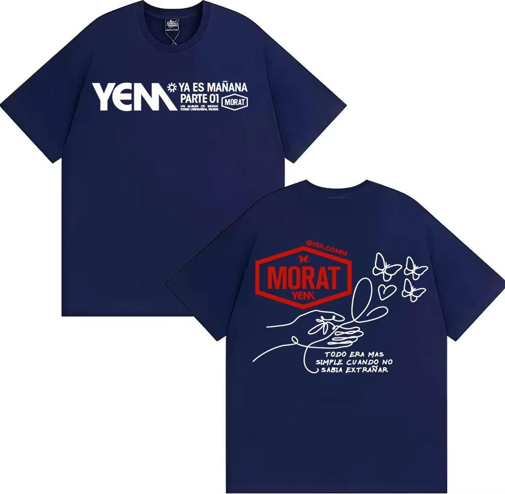 2026 Band Morat Asuntos Pendientes Yem Todo Era Simple Cvando No Sabia Extranar Mens and Womens pure Cotton TShirt