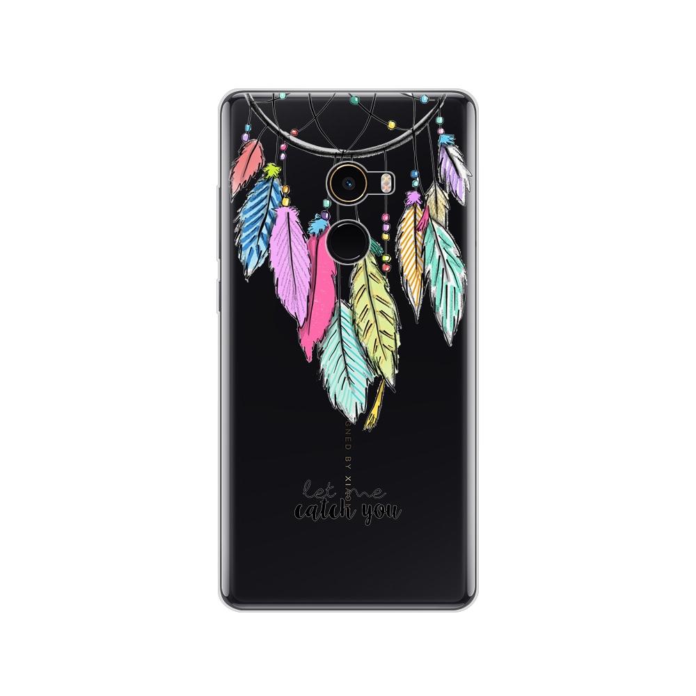 Pouzdro pro Xiaomi Mix 2 Soft Silicon TPU Pouzdro pro Xiaomi Mi Mix 2 Mix2 Zadní kryt Ochranný zadní kryt Transparentní Coque Shell