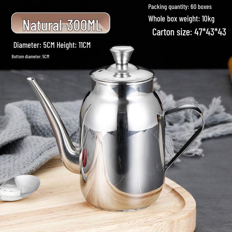 

Нержавеющая сталь Кувшин для масла и уксуса с крышкой для использования на кухне и в ресторане