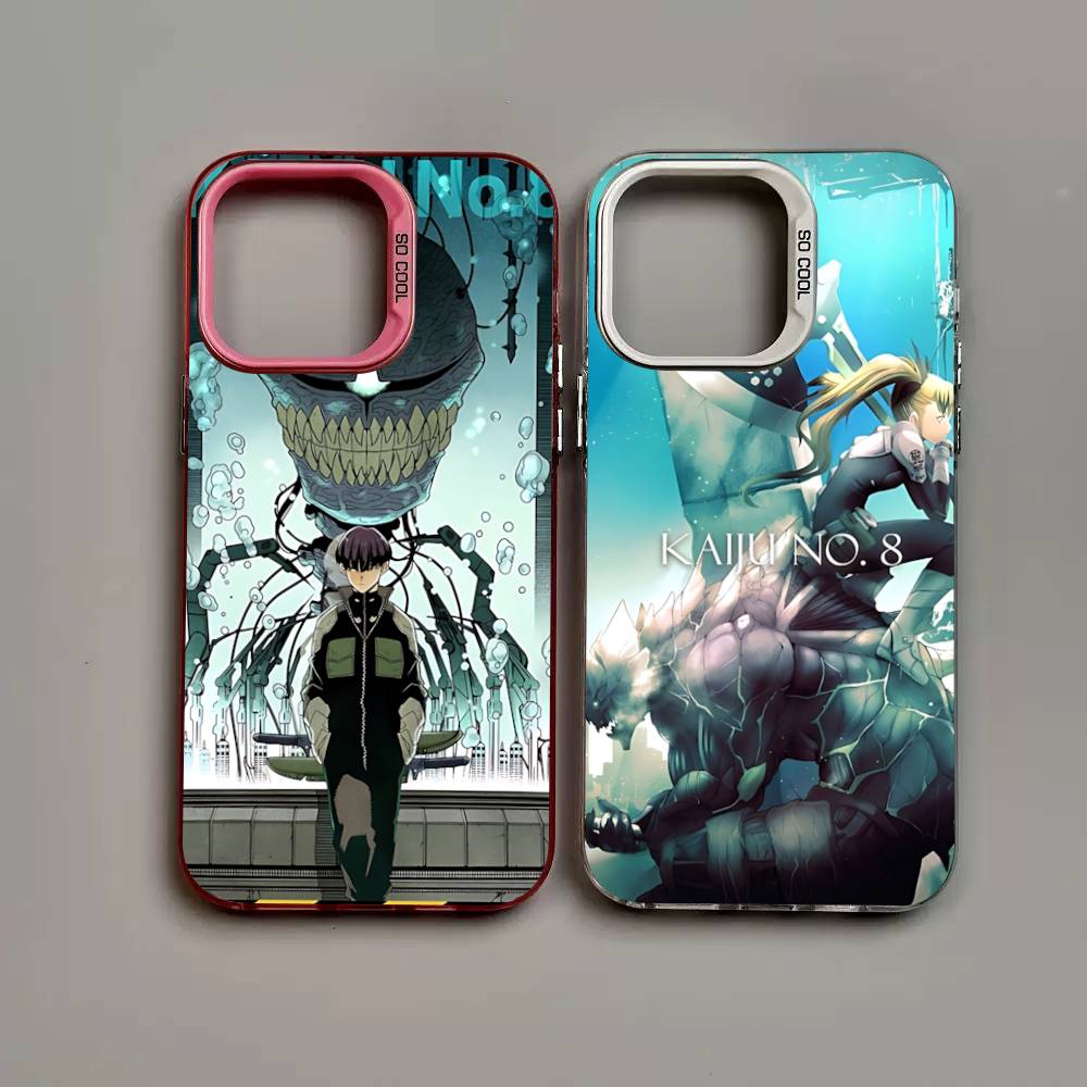 Japan Classic Comics K-Kaiju No8 Anime Colorful Phone Case For IPhone 17 16 15 14 13 12 11 Pro Max Plus Matte Cover