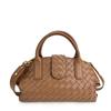 New Handheld Cloud Woven Bag With Advanced Texture Boston Single Shoulder Magnetic Buckle Crossbody Bag For Women