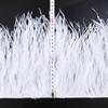 High Quality Ostrich Feather Trim Fringe Natural White Feather Ribbon Trimming For Party Dress Sewing Wedding Accessories 1 M