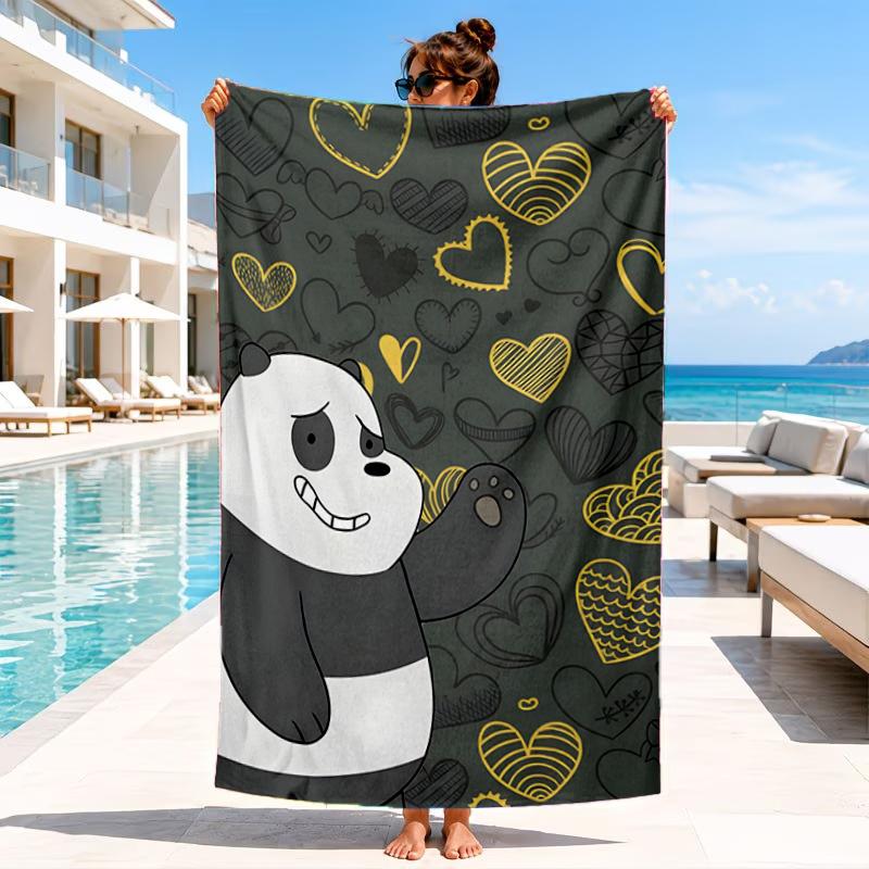 Nightly Friends Bears Adventure Beach Towel, Microfiber Beach Towel, Perfect For Pool, Beach, Travel, Home Decor Beach Party Fan Gifts