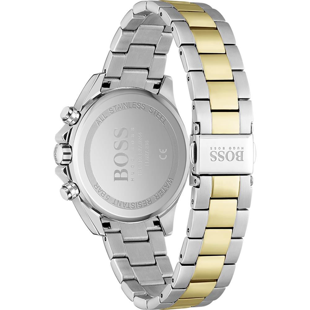 BOSS Novia Beige Metall Bicolor Damen Quarz Uhr 1502618
