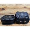 Leder Motorrad Satteltaschen Satteltaschen 2 Taschen Schwarze Seitentasche Fahrrad Handgefertigte Ledertasche