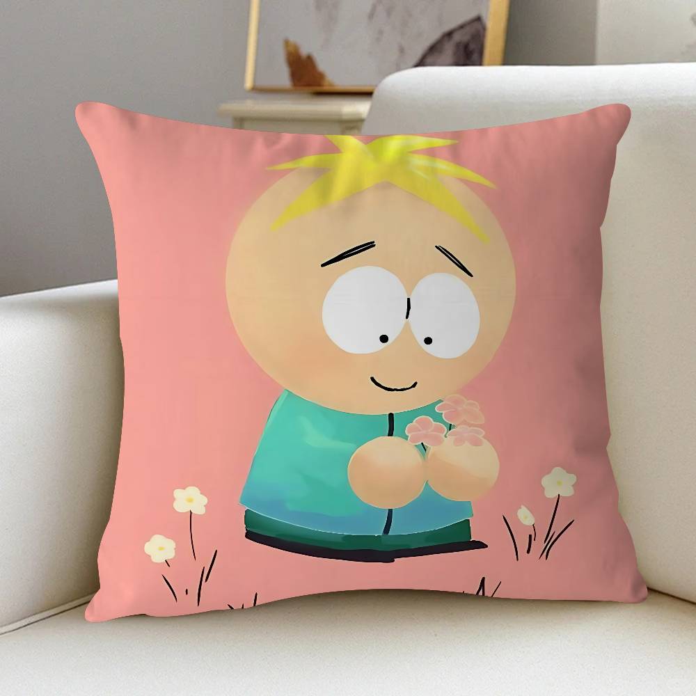 Anime South Park Butters Kuddfodral Tum Gårdshusdekor Hem Prydnadskuddfodral För Soffdekorationer