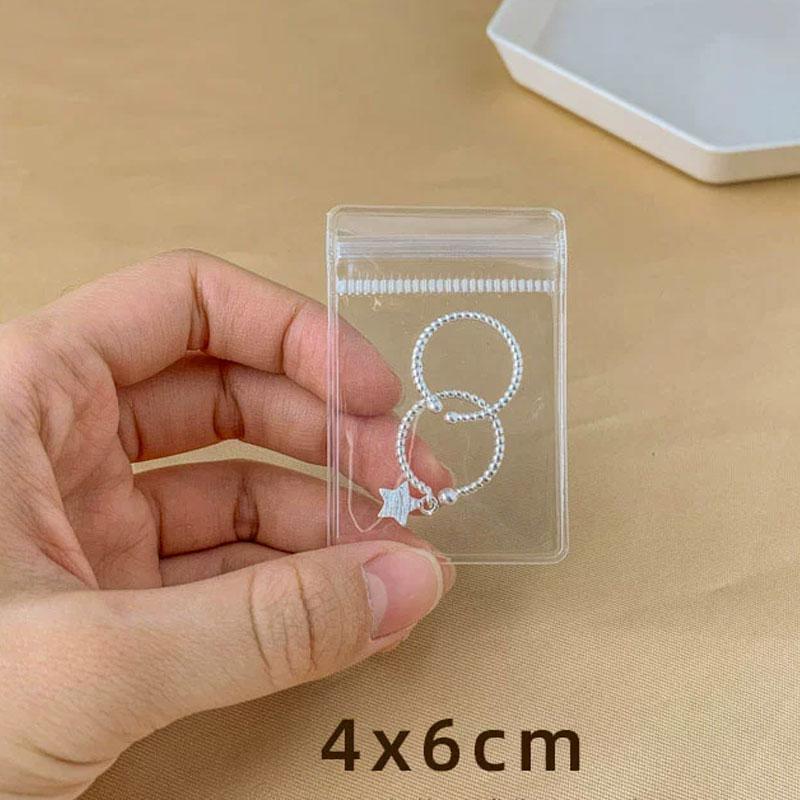 

Thicken Ziplock Bags Transparent PVC Jewelry Pouches Bags Anti-Oxidation Storage Bag for Earring Necklace Bracelet 10pcs