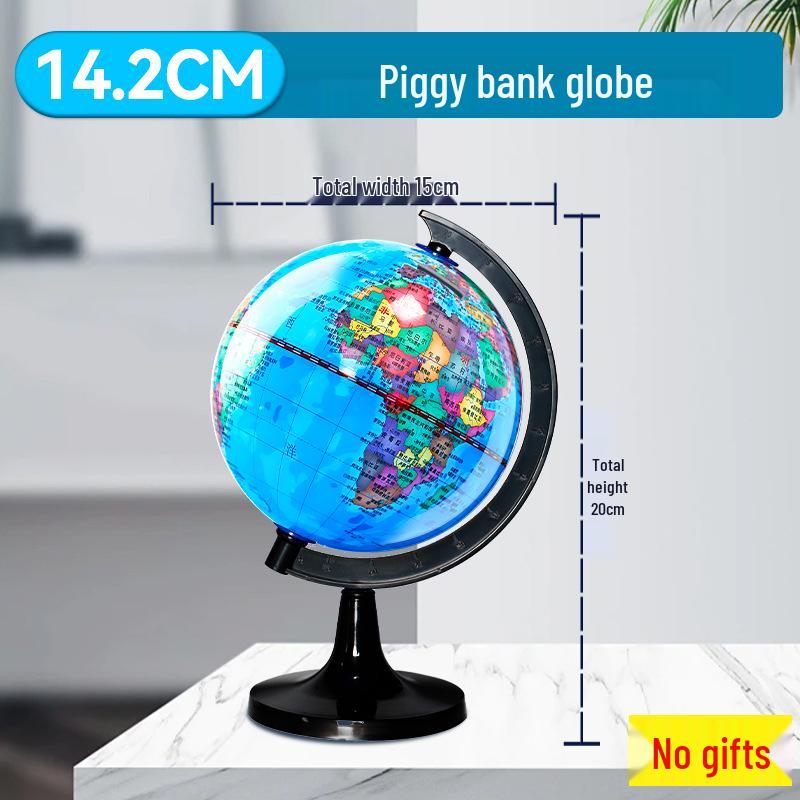 14.2CM High-Definition PVC Globe for Teaching and Ornamentation, Ideal for Middle School Students