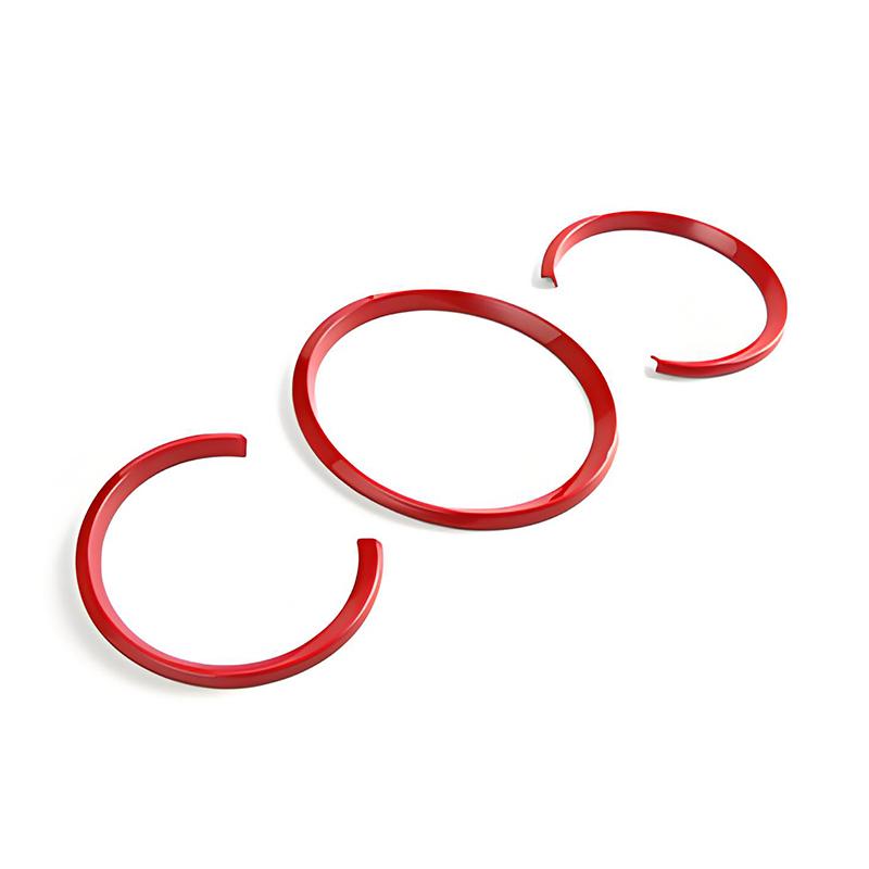 For Porsche Cayman Macan Boxster 718 987 981 Car Accessories Dashboard Gauge Trim Ring Sports Red Style